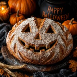 Traditionelles Halloween Brot