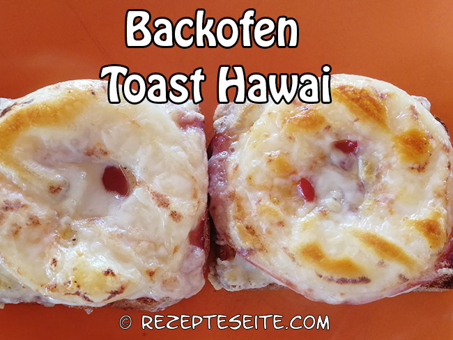 Backofen Toast Hawai