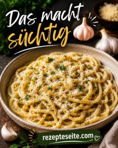 Cremige Knoblauchpasta