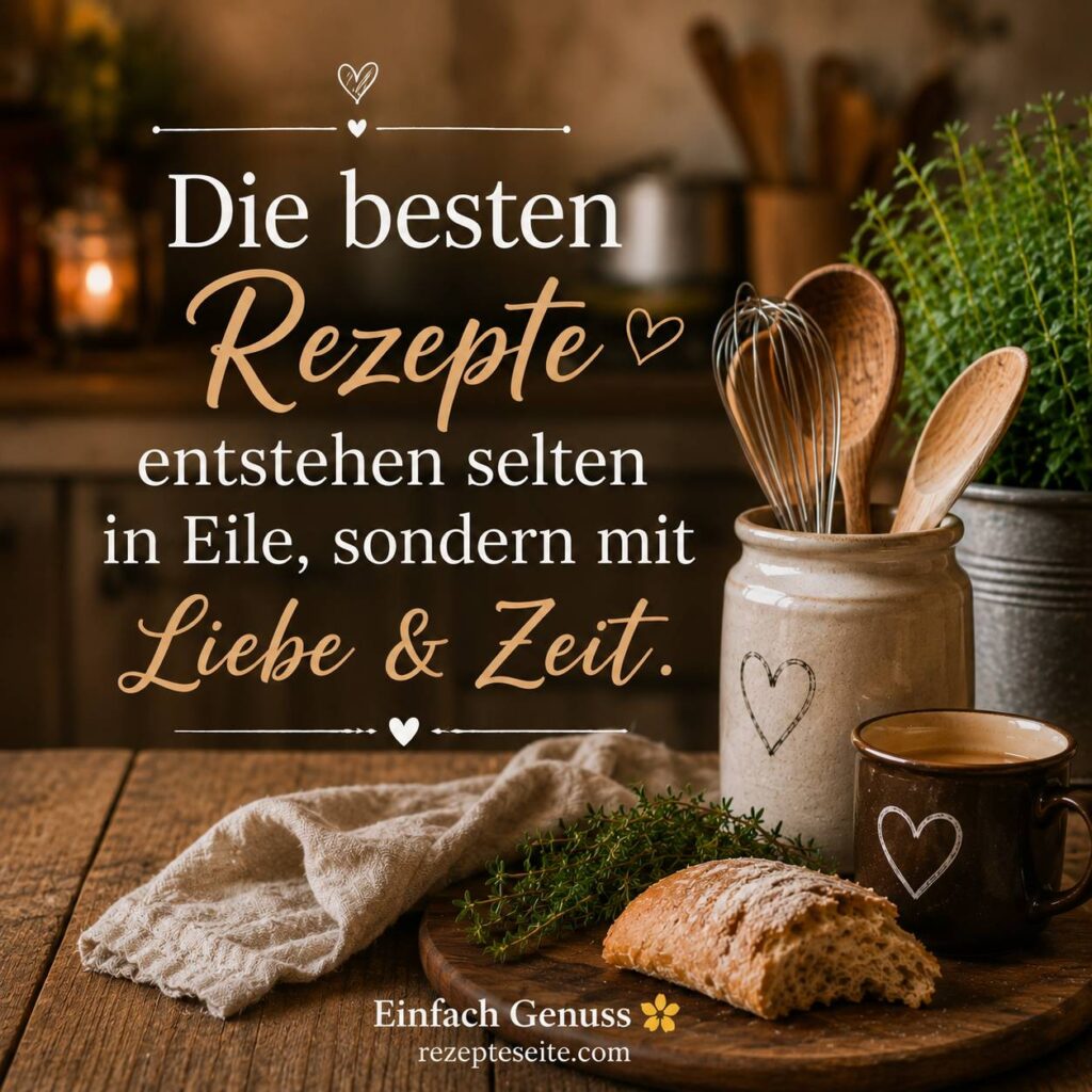 Kochen mit Zeit, Ruhe und Liebe